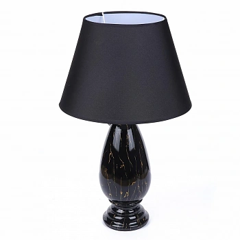8219/1T CLASSI (В 2-Х КОРОБКАХ) LN25 379 черный, керамика/текстиль Настольная лампа Е27 1*60W 220V SHARLIN