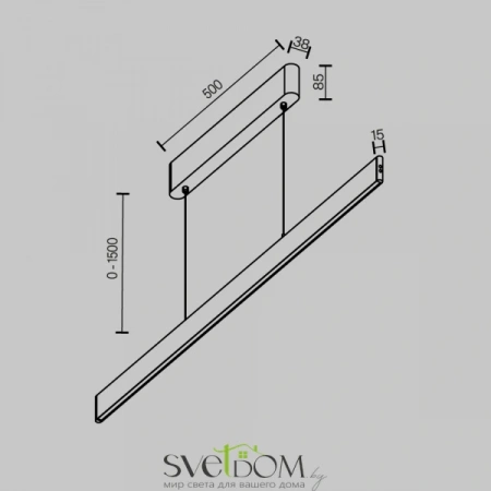 Подвесные светильники Maytoni P109PL-36W2.7-6K-B от Магазина Svetdom.by