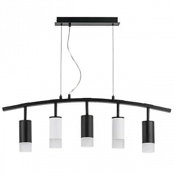 Lightstar LR7353733621 Люстра RULLO 5х50W GU10 ЧЕРНЫЙ/БЕЛЫЙ (571735+214437-3+214436-2+202431-5)
