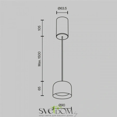 Подвесные светильники Maytoni P113-L12-3K-BS от Магазина Svetdom.by