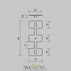 Комплект креплений (для профиля 35x66) 4 шт., ALM-3566-MT 642080 Maytoni