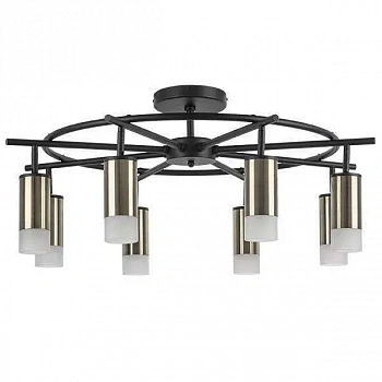 Lightstar LR7183181 Люстра RULLO 8х50W GU10 ЧЕРНЫЙ/БРОНЗА (571718+214431-8+202431-8)