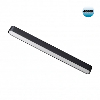 359074 SHINO NT23 000 черный Трековый светильник для низковольтного шинопровода IP20 LED 18W 48V 4000K 1080Лм SMAL