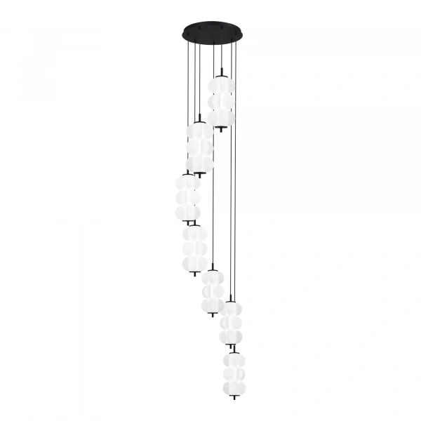 SL6121.403.07 Светильник подвесной ST-Luce Черный/Белый LED 7*8W 3000K TALISMAN