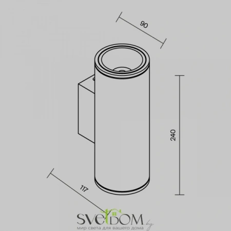 Настенные светильники O303WL-L24GF3K Maytoni | Svetdom.by