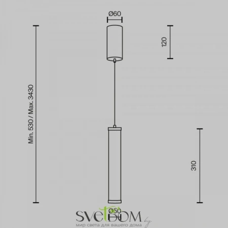 Подвесные светильники Maytoni MOD464PL-L8BSK от Магазина Svetdom.by