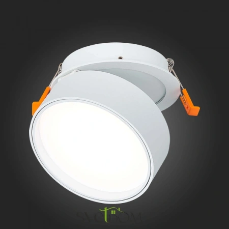 ST651.548.14 Встраиваемый поворотный светильник Белый LED 1*14W 4000K 1 100Lm Ra>90 120° IP20 D105xH Встраиваемые светильники ST LUCE