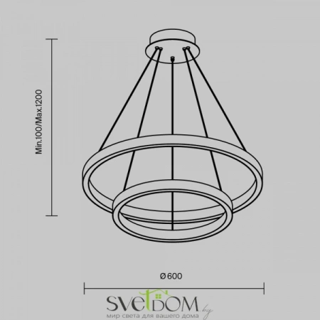 Подвесные светильники Maytoni MOD058PL-L55BK от Магазина Svetdom.by