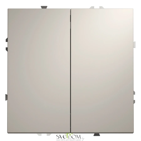 Выключатель двухклавишный Voltum S70 VLS020103  Voltum VLS020103