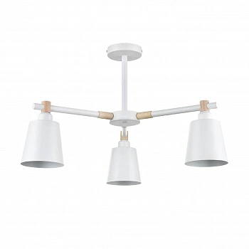 8097/3C MODERNI LN25 269 белый/белый металл, дерево/металл Люстра потолочная Е27 3*60W 220V ROSALINA