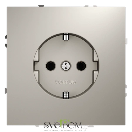 Розетки электрические с заземлением Voltum S70 VLS040103  Voltum VLS040103