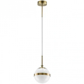 Lightstar 813111 Подвес GLOBO 1х40W E14 electroplating bronze/white