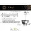 Люстры подвесныеAPL.813.13.09 Aployt | Svetdom.by