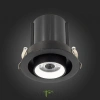 ST702.448.12 Св-к встр. Черный LED 1*12W 4000K 900Lm Ra80 24° IP20 D90xH92 180-240V Встраиваемые светильники ST LUCE