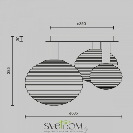 Потолочные светильники Maytoni MOD268CL-03B от Магазина Svetdom.by