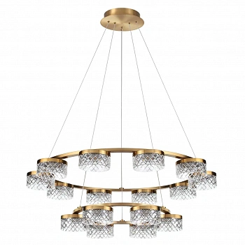 5032/96L L-VISION ODL24 447 античн.бронза/металл/акрил Люстра LED 96W 4000K 6333лм FIVRE