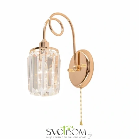 Citilux Синди CL330312 Бра хрустальное с выключателем Золото CITILUX