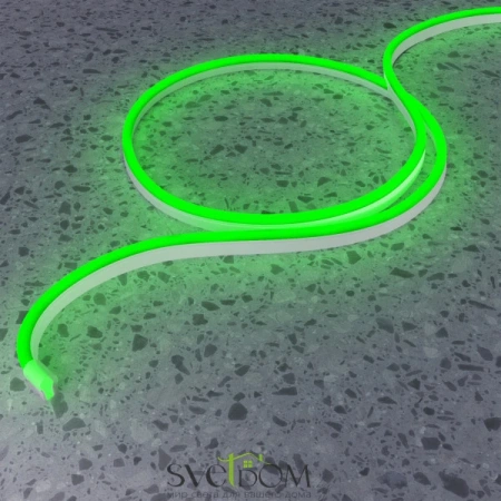 Гибкий неон 25x13 220В 8Вт/м Green IP65 50м | Svetdom.by