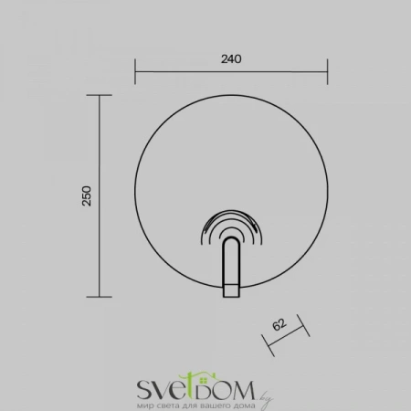 Настенные светильники MOD481WL-L8BS3K Maytoni | Svetdom.by