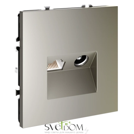 Розетка TV+RJ Voltum S70 Шелк VLS060704 Voltum VLS060704