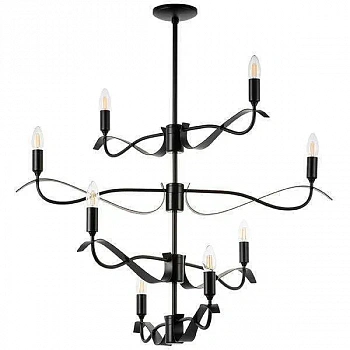 Lightstar 733287 Люстра RAGNO 8х40W E14 ЧЕРНЫЙ МАТОВЫЙ