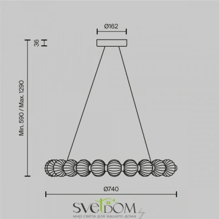 Подвесные светильники Maytoni MOD555PL-L26CH4K от Магазина Svetdom.by