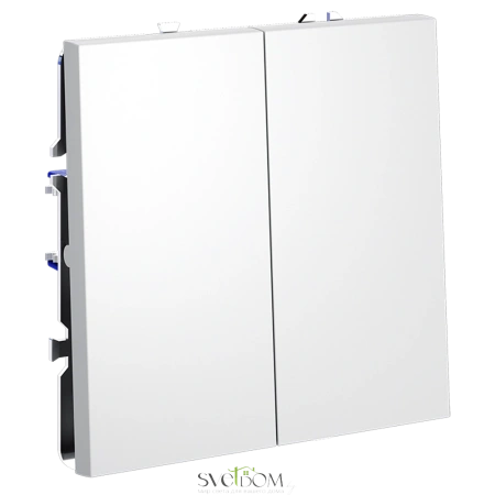 Выключатель двухклавишный Voltum S70 VLS020102  Voltum VLS020102