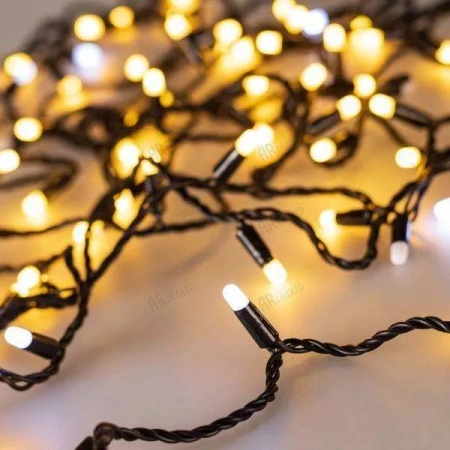 ARLIGHT Светодиодная гирлянда ARD-STRING-CLASSIC-10000-BLACK-100LED-MILK-FLASH Warm (230V, 7W) (Ardecoled, I