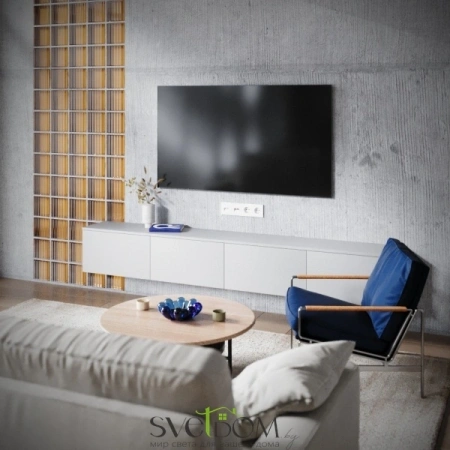 Розетка TV+RJ Voltum S70 Белый VLS060701 Voltum VLS060701