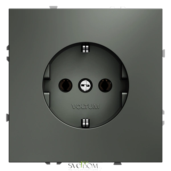 Розетки электрические с заземлением Voltum S70 VLS040106  Voltum VLS040106