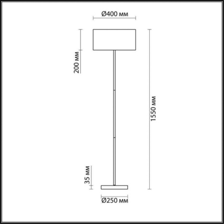 3745/2F MODERNI LN19 158 никель Торшер E27  220V NIKKI LUMION