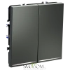 Проходной переключатель двухклавишный с подсветкой Voltum S70 VLS020406  Voltum VLS020406