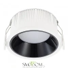 ST755.438.12 Св-к встр. Черный LED 1*12W 3000K 1 080Lm Ra80 120° IP20 D105xH50 100-240V Встраиваемые светильники ST LUCE