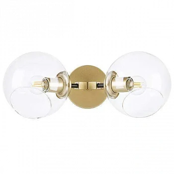 Lightstar 785623 Бра BETA 2x40W E27 ЗОЛОТО/ЧЕРНЫЙ