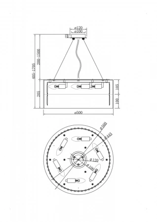 Подвесные светильники Maytoni MOD313PL-06CH от Магазина Svetdom.by