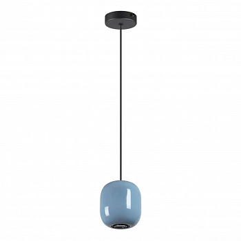 5053/1B PENDANT ODL24 311 черный/голубой/металл Подвес GU10 LED 4W OVALI