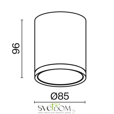 Потолочный светильник Technical C086CM-GX53-MRD-BG Maytoni