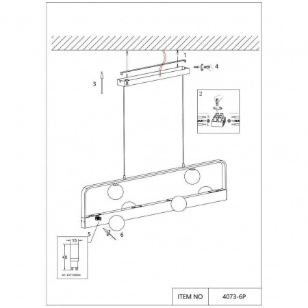 Люстры подвесные4073-6P Favourite | Svetdom.by