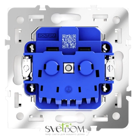 Розетки электрические с заземлением Voltum S70 VLS040101  Voltum VLS040101