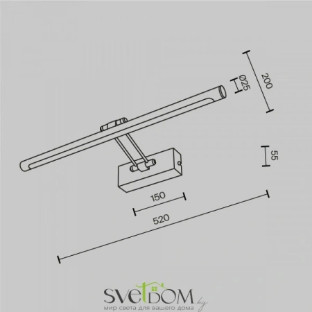 Подсветки MIR267WL-L12CH3K Maytoni | Svetdom.by
