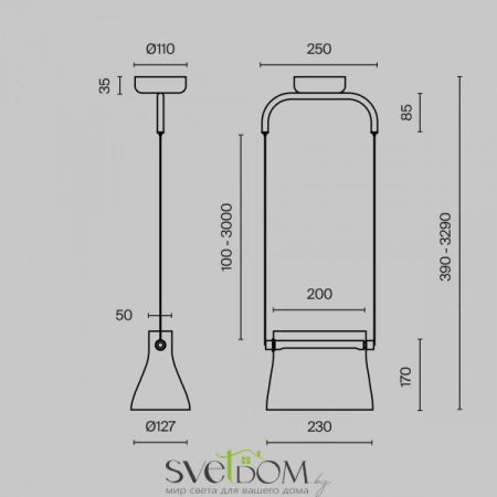 Подвесные светильники Maytoni MOD170PL-L8BS3K от Магазина Svetdom.by