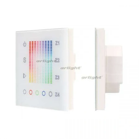ARLIGHT Панель Sens SR-2831AC-RF-IN White (220V,RGB,4зоны) (Arlight, IP20 Пластик, 3 года)