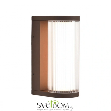 7180/12WL NATURE ODL26 663 светильник коричневый/акрил/металл IP65 LED 12W 750Лм 3000K 162° 220-240V CORTENA Odeon Light