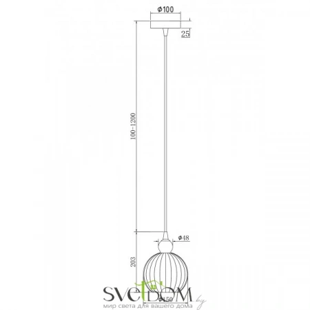 Подвесные светильники Maytoni P006PL-01BS от Магазина Svetdom.by