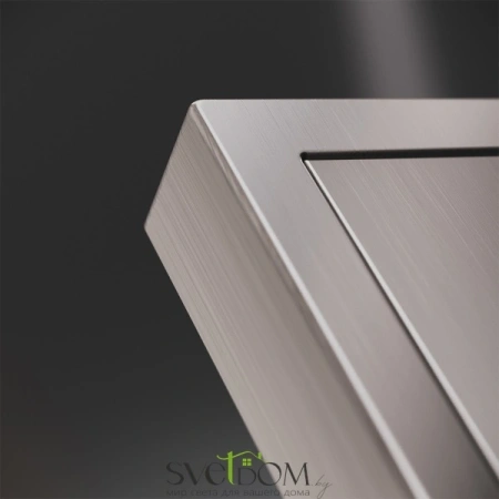 Накладка для розетки с заземлением Voltum S70 METAL Никель VLSM000611 Voltum VLSM000611
