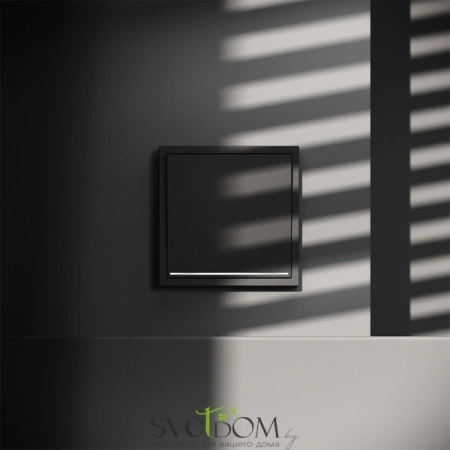 Проходной переключатель одноклавишный с подсветкой  Voltum S70 VLS010408  Voltum VLS010408
