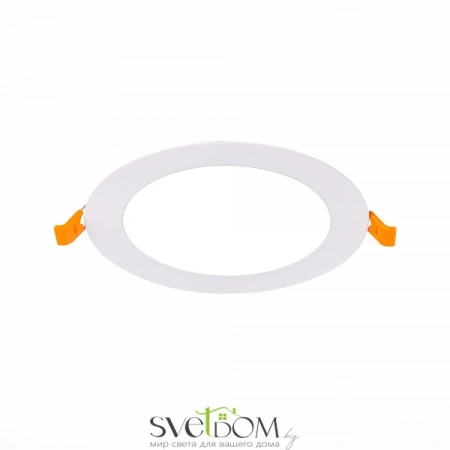 ST209.538.09 Св-к встр. Белый LED 1*9W 3000K 585Lm Ra80 110° IP20 D145xH8 90-265V Встраиваемые светильники ST LUCE