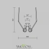 Комплект креплений (для профиля ALM-6332-S-2M) 4 шт. Maytoni