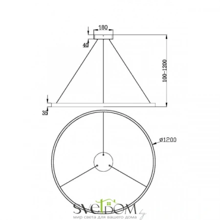 Подвесные светильники Maytoni MOD058PL-L65W3K от Магазина Svetdom.by