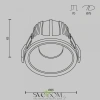 Встраиваемый светильник Technical DL043-01-15W3K-D-RD-WB Maytoni